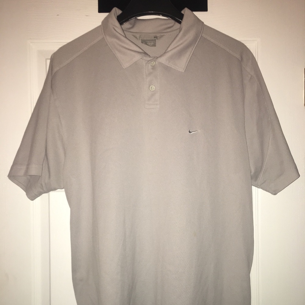 NIKE Light Gray Polo Shirt